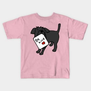 Cute Dog says Be Kind Kids T-Shirt